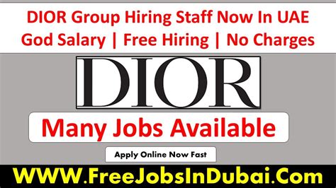 dior careers uae|dior job vacancies.